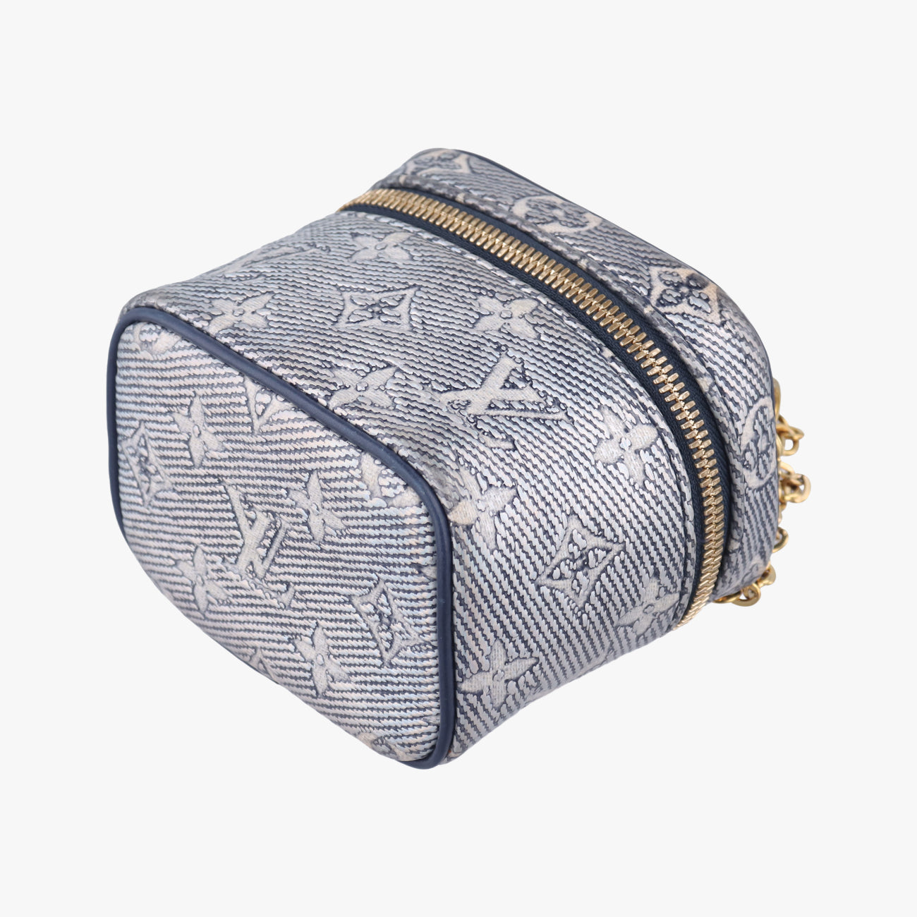 Micro Vanity Gray x Blue MONOGRAM JACQUARD DENIM ICチップ