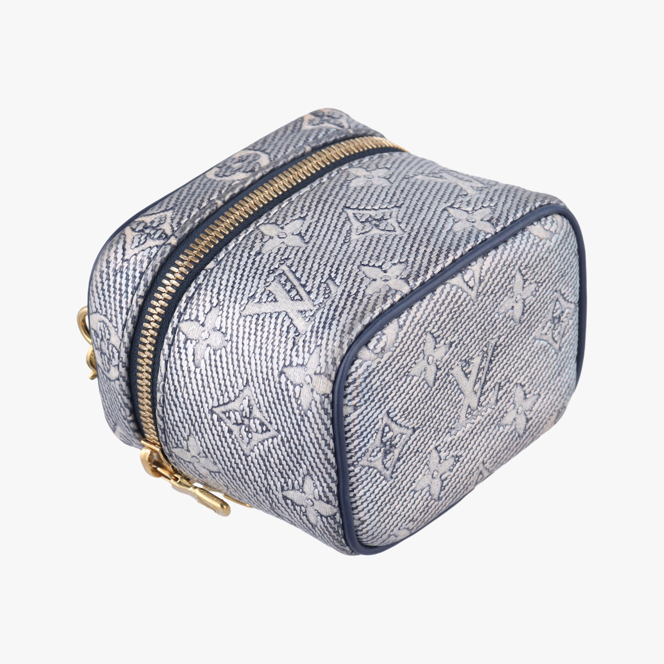 Micro Vanity Gray x Blue MONOGRAM JACQUARD DENIM ICチップ