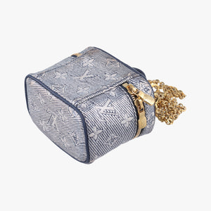 Micro Vanity Gray x Blue MONOGRAM JACQUARD DENIM ICチップ
