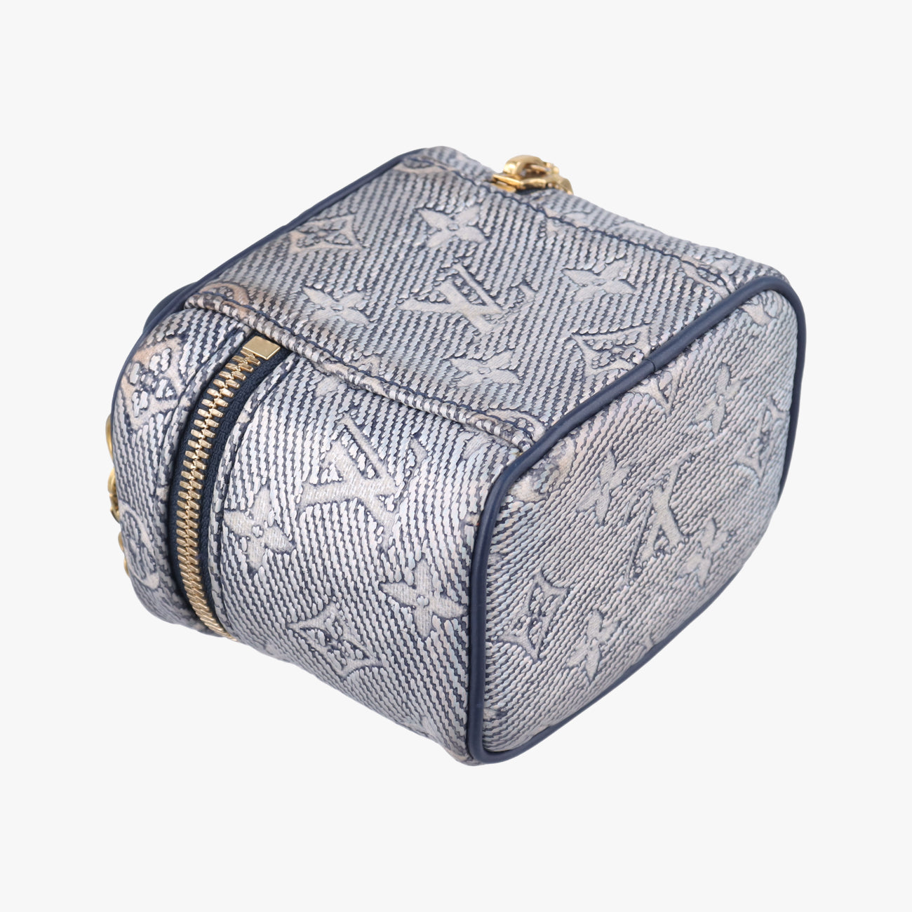 Micro Vanity Gray x Blue MONOGRAM JACQUARD DENIM ICチップ