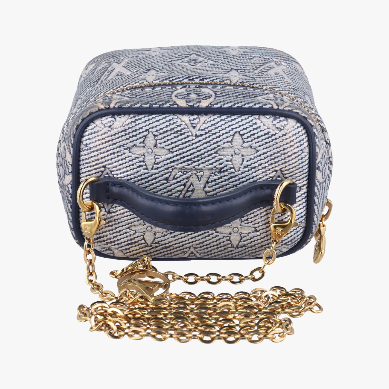 Micro Vanity Gray x Blue MONOGRAM JACQUARD DENIM ICチップ