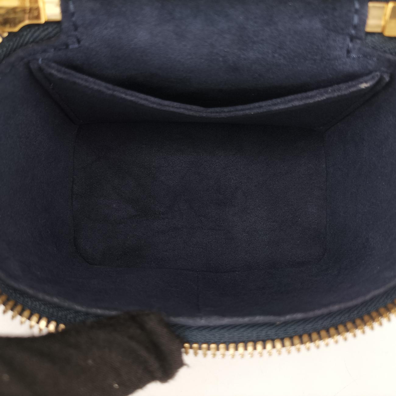 Micro Vanity Gray x Blue MONOGRAM JACQUARD DENIM ICチップ