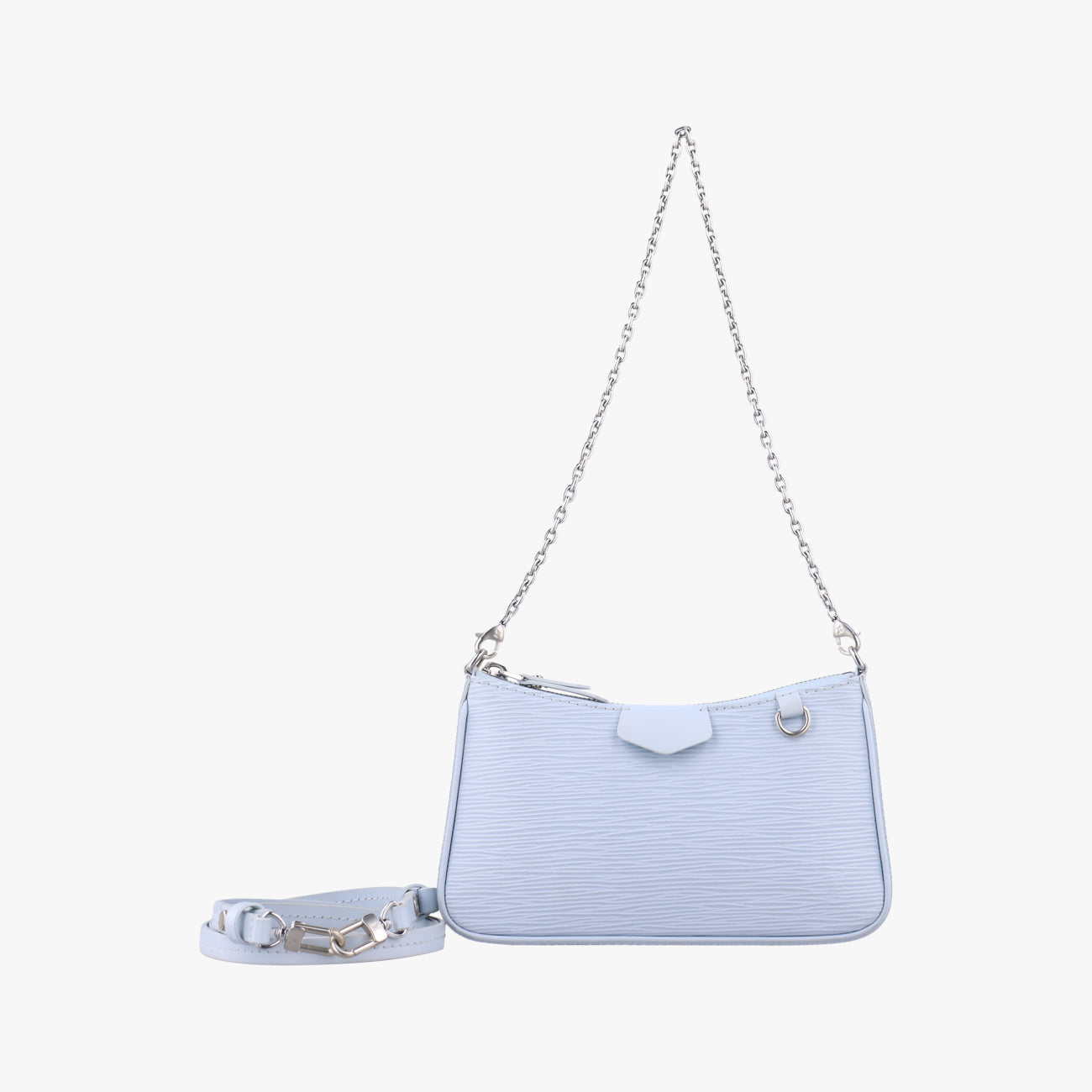 Pre-owned Louis Vuitton Easy Pouch on Strap Blue Epi M80480 shoulderbag | stylenewstar