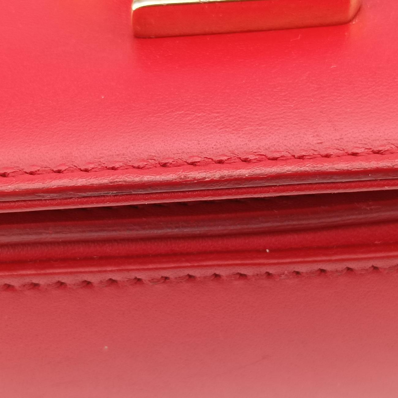 Vintage Yves Saint Laurent Universite Red Leather 357403 shoulderbag | stylenewstar