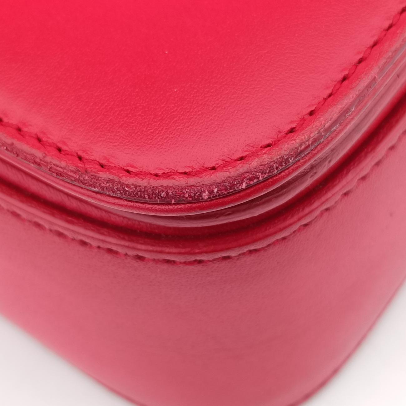 Vintage Yves Saint Laurent Universite Red Leather 357403 shoulderbag | stylenewstar