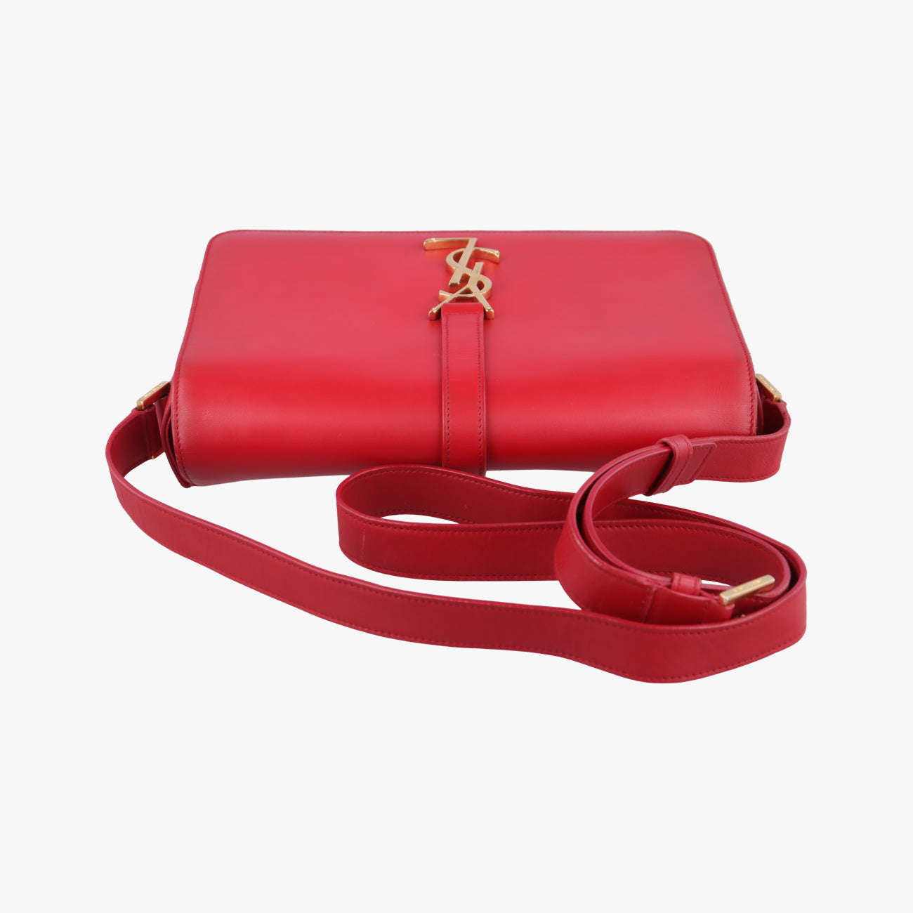 Vintage Yves Saint Laurent Universite Red Leather 357403 shoulderbag | stylenewstar