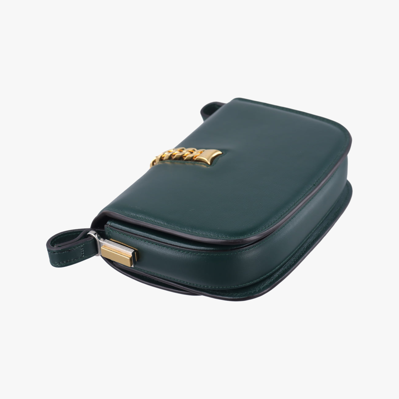 Pre-owned Gucci Sylvie 1969 Mini Green Leather 615965 shoulderbag | stylenewstar