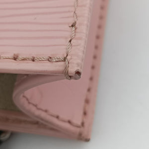 Petit Sac Plat ROSE BALLERIN Epi CA4290 ICチップ