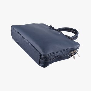 Armand Briefcase MM NAVY Taurillon leather UB2137