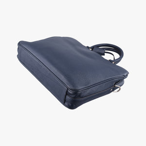 Armand Briefcase MM NAVY Taurillon leather UB2137