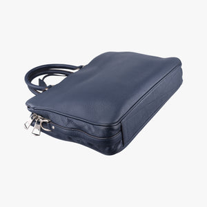 Armand Briefcase MM NAVY Taurillon leather UB2137