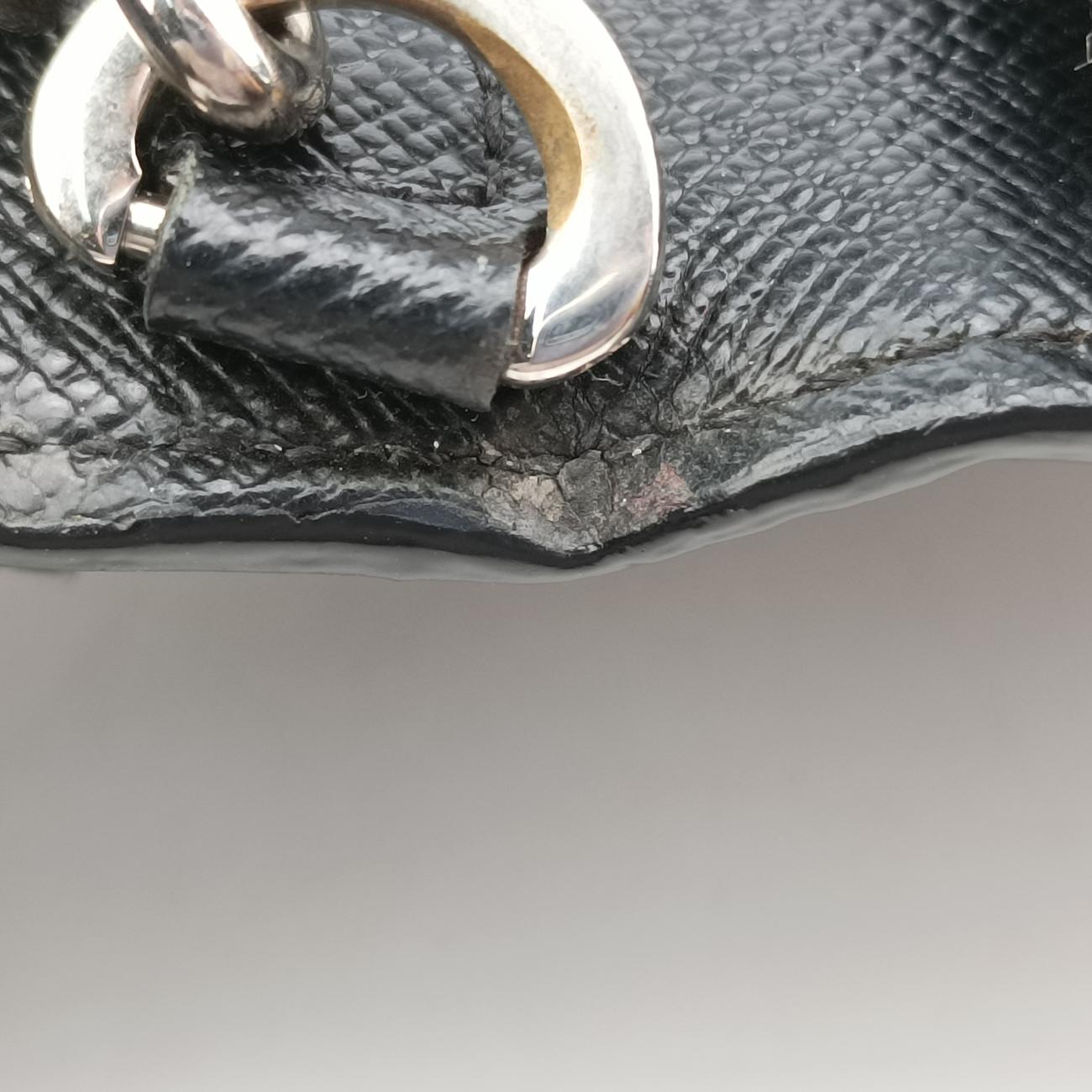 Pre-owned Louis Vuitton Chain Flower Print Twist Chain Black x White x Yellow Epi M67226 shoulderbag | stylenewstar