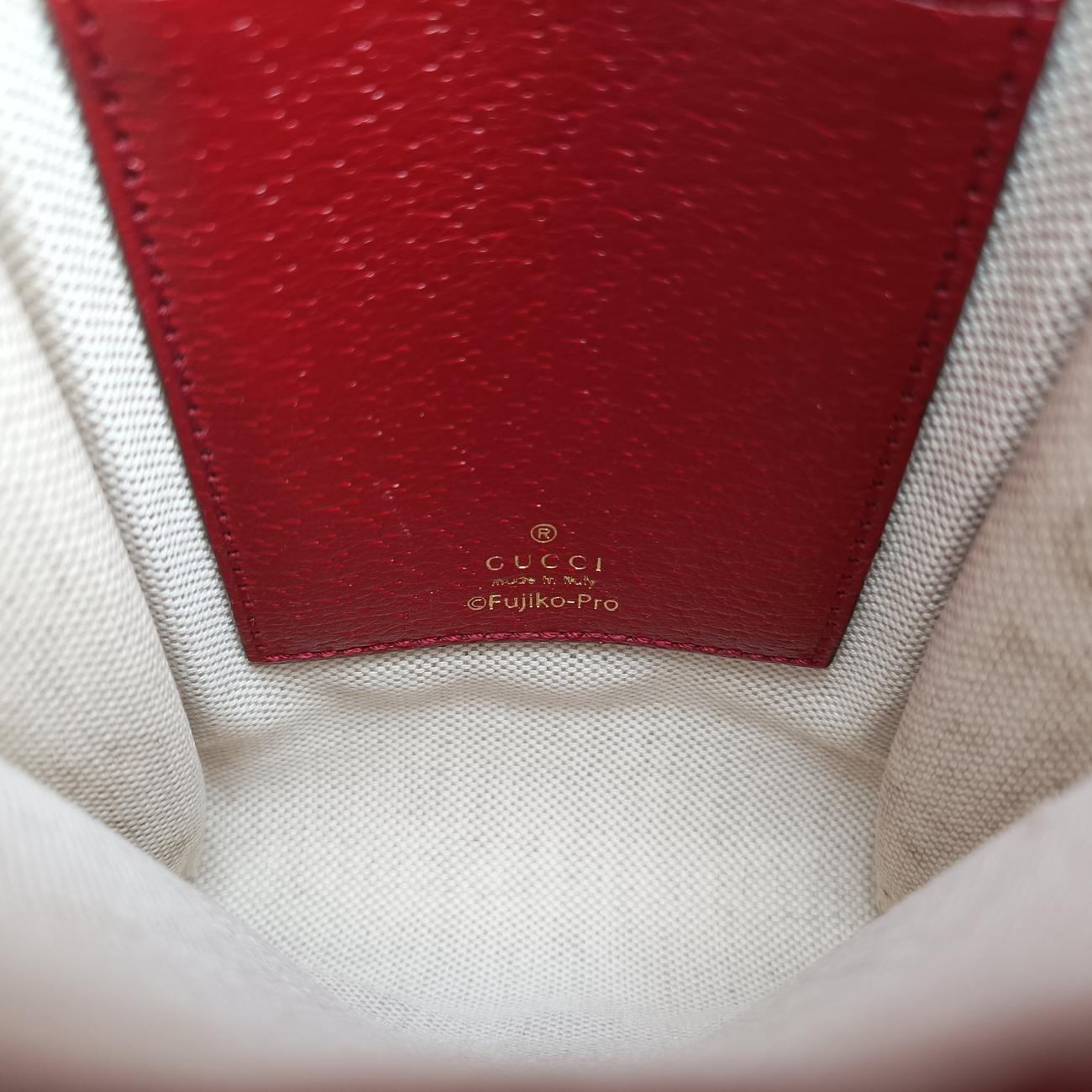 Pre-owned Gucci GG Supreme Doraemon Collaboration Beige×Multicolour PVC coated canvas×Leather 647805 shoulderbag | stylenewstar