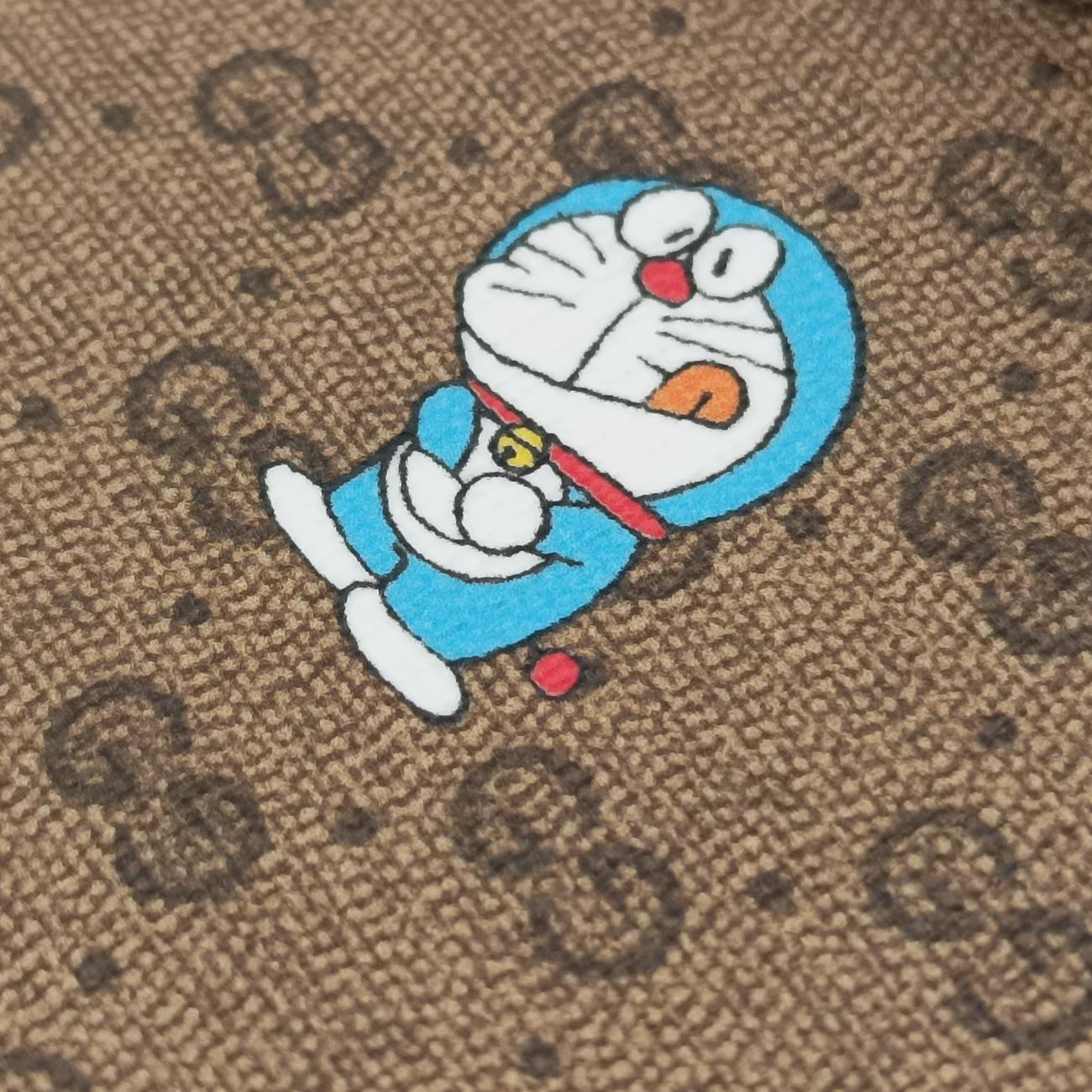 Pre-owned Gucci GG Supreme Doraemon Collaboration Beige×Multicolour PVC coated canvas×Leather 647805 shoulderbag | stylenewstar