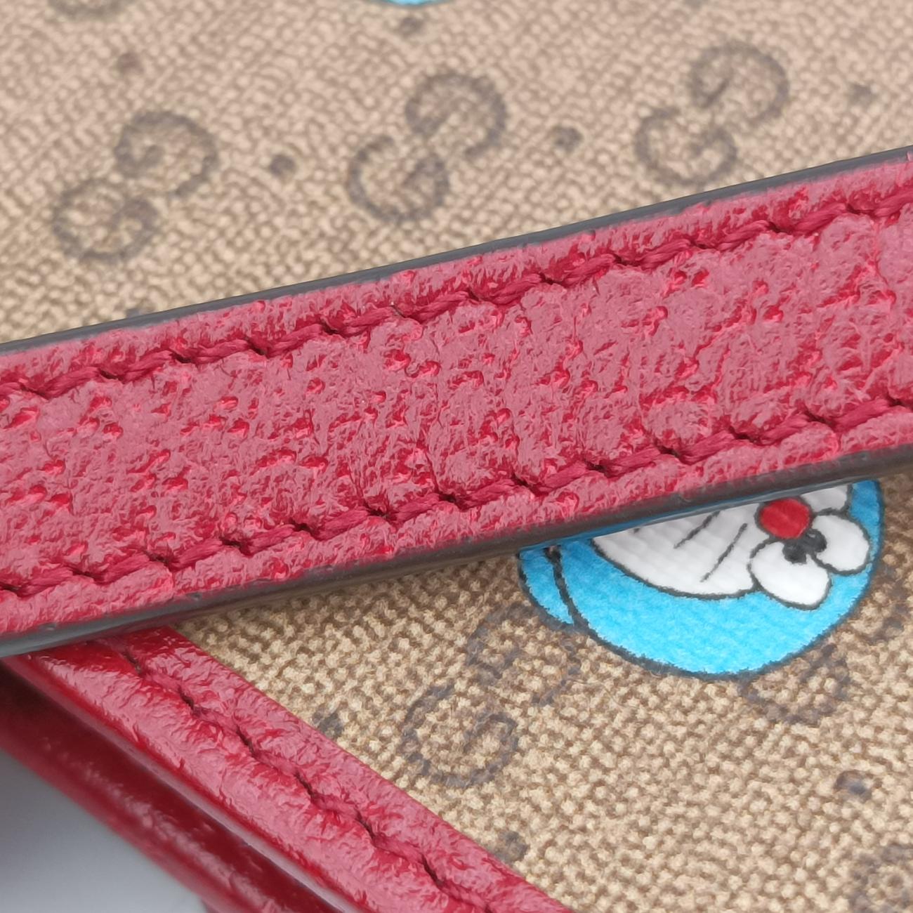 Pre-owned Gucci GG Supreme Doraemon Collaboration Beige×Multicolour PVC coated canvas×Leather 647805 shoulderbag | stylenewstar