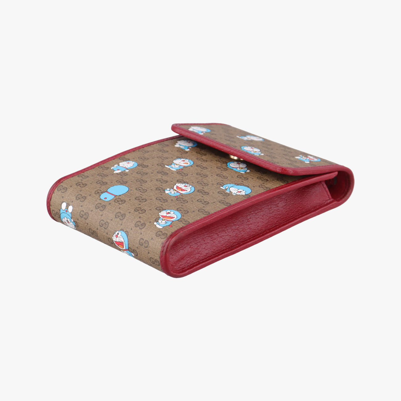 Pre-owned Gucci GG Supreme Doraemon Collaboration Beige×Multicolour PVC coated canvas×Leather 647805 shoulderbag | stylenewstar