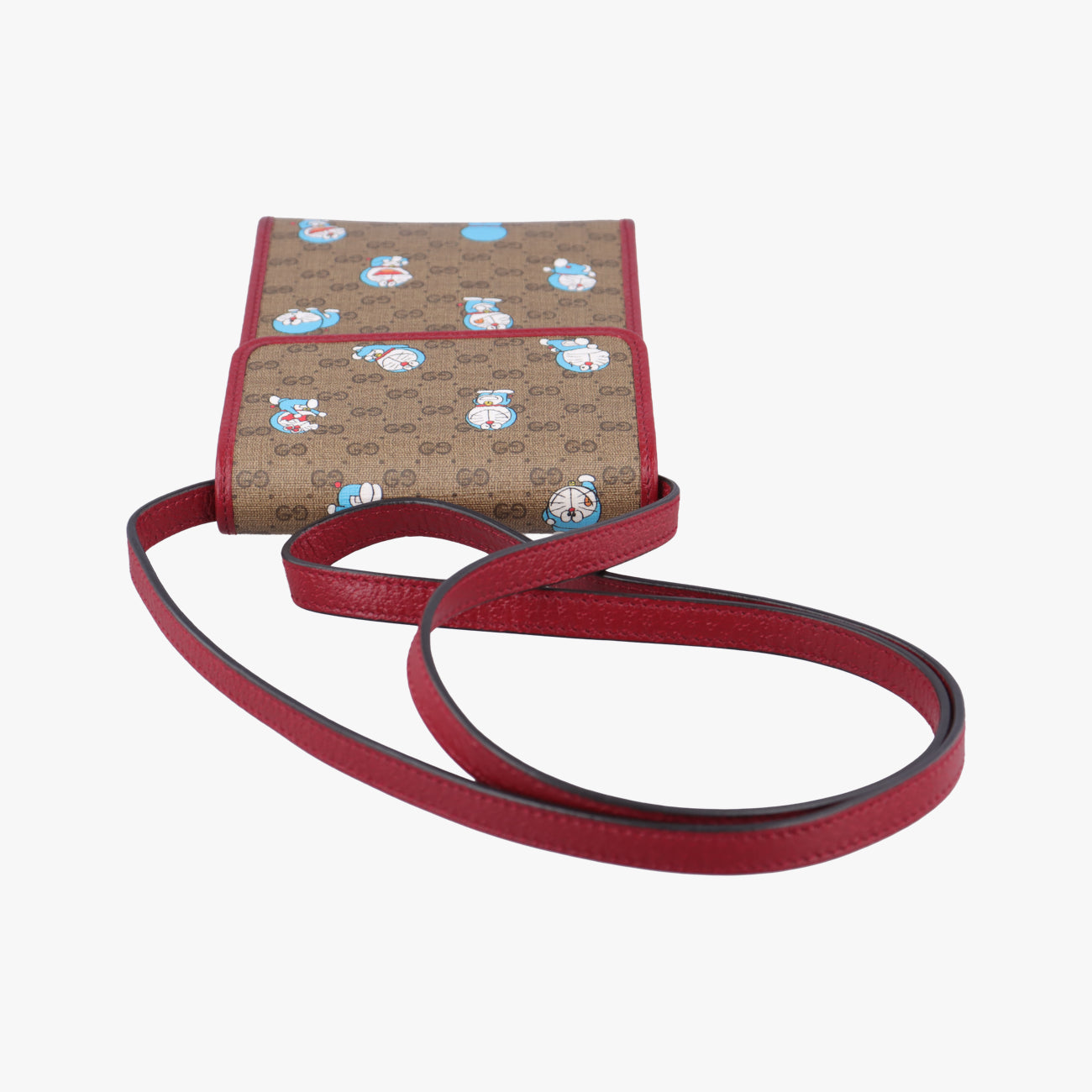 Pre-owned Gucci GG Supreme Doraemon Collaboration Beige×Multicolour PVC coated canvas×Leather 647805 shoulderbag | stylenewstar