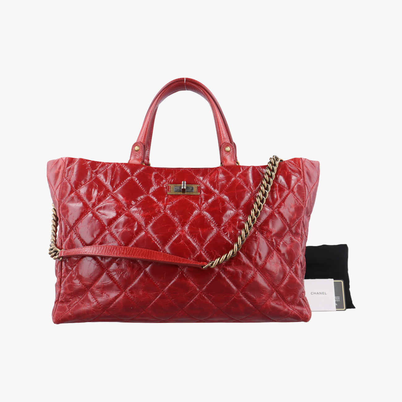 Pre-owned Chanel 2.55 Matelasse Vintage Red Leather A66818 shoulderbag | stylenewstar