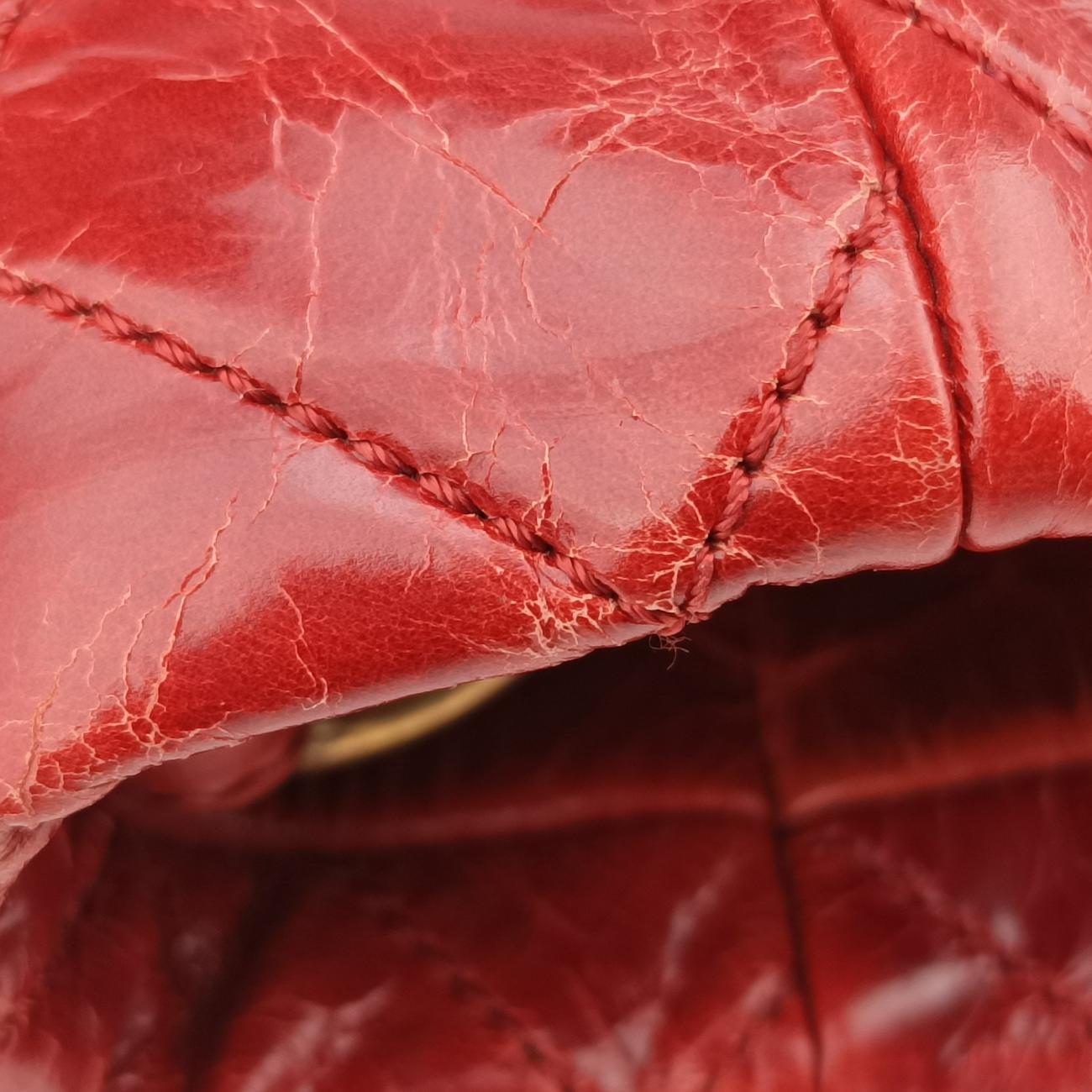 Pre-owned Chanel 2.55 Matelasse Vintage Red Leather A66818 shoulderbag | stylenewstar