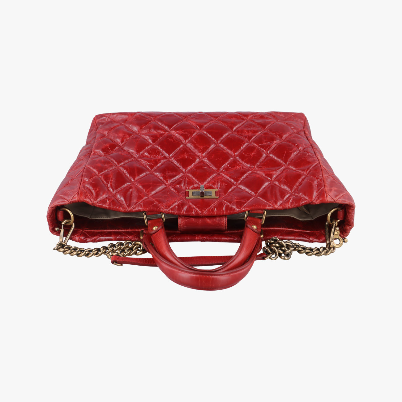 Pre-owned Chanel 2.55 Matelasse Vintage Red Leather A66818 shoulderbag | stylenewstar