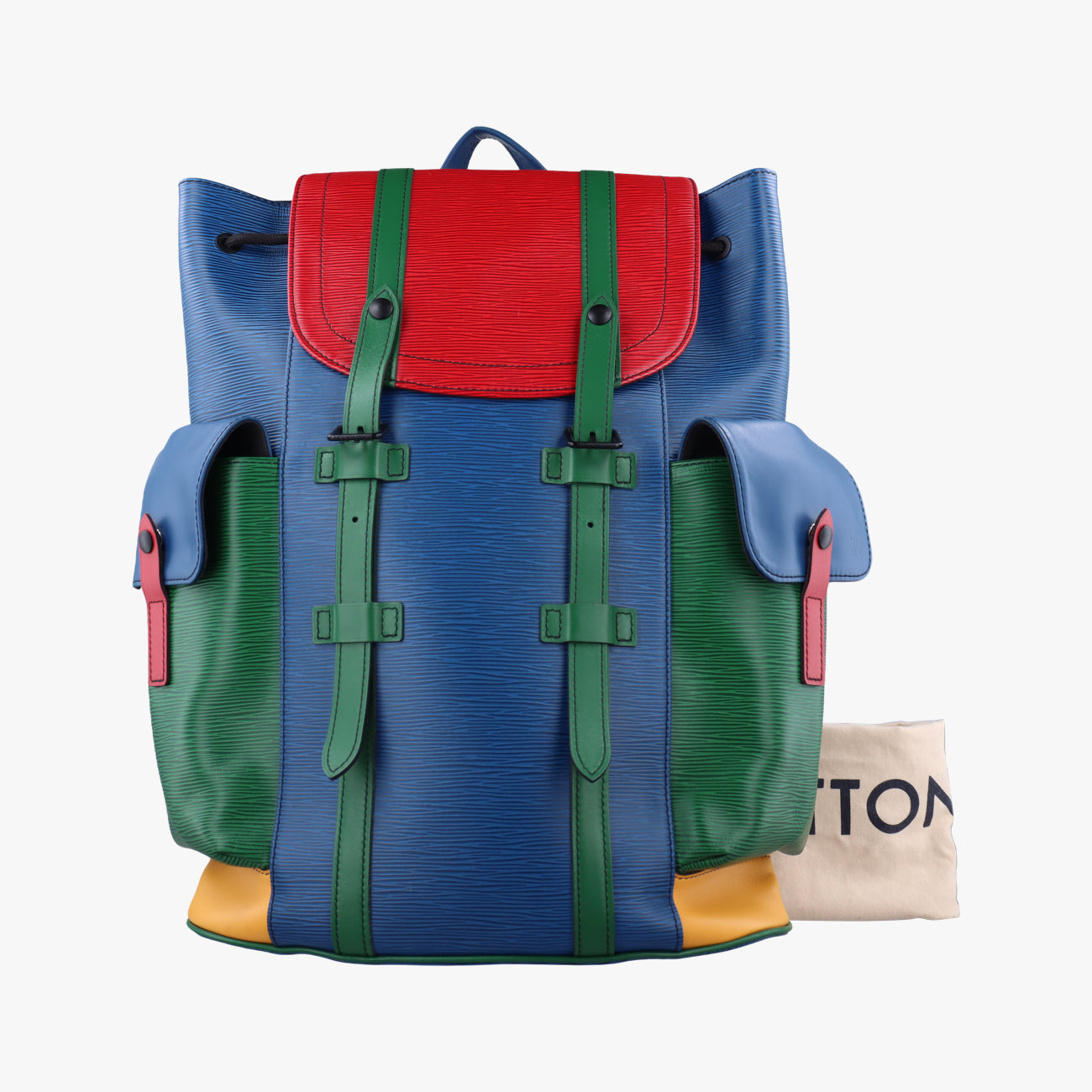 Pre-owned Louis Vuitton Christopher PM Red x Blue x Green x Yellow Epi  backpack/rucksack | stylenewstar