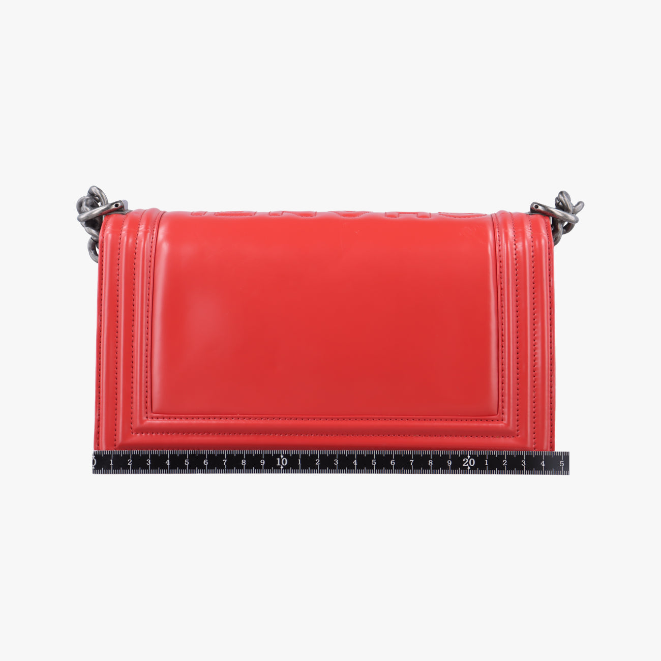 Vintage Chanel BOY CHANEL Red Leather A67086 shoulderbag | stylenewstar