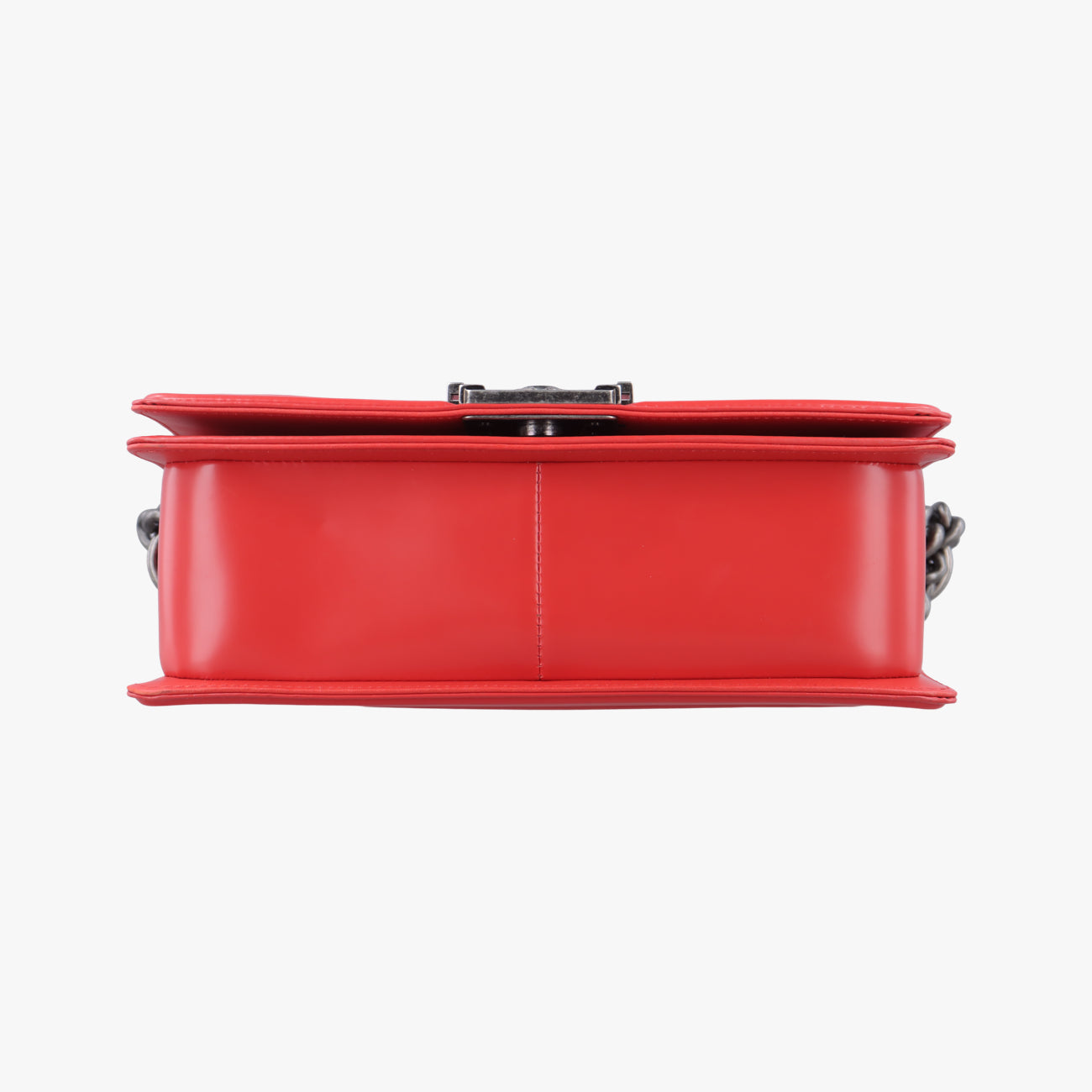 Vintage Chanel BOY CHANEL Red Leather A67086 shoulderbag | stylenewstar