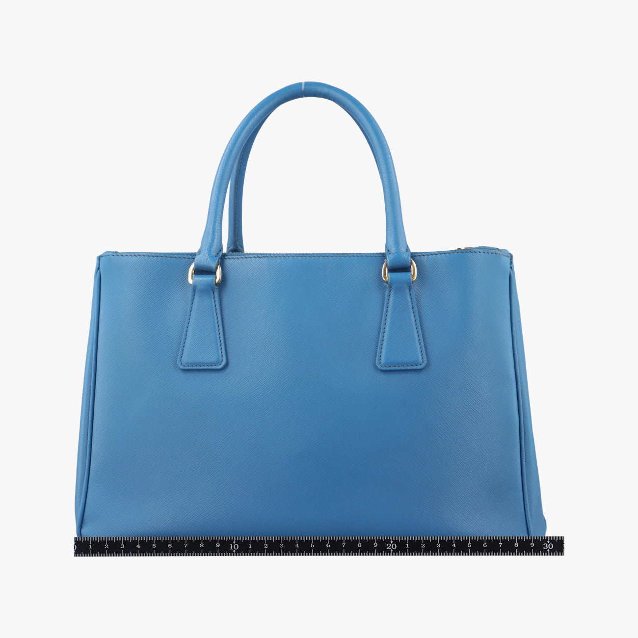 Pre-owned Prada Galleria Blue SAFFIANO Leather BN1801 shoulderbag | stylenewstar
