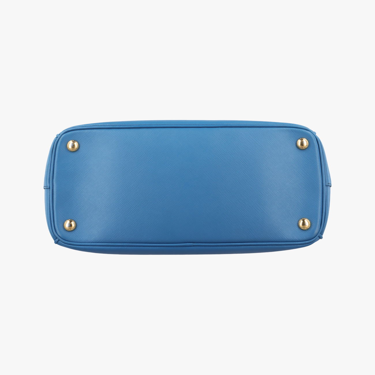 Pre-owned Prada Galleria Blue SAFFIANO Leather BN1801 shoulderbag | stylenewstar