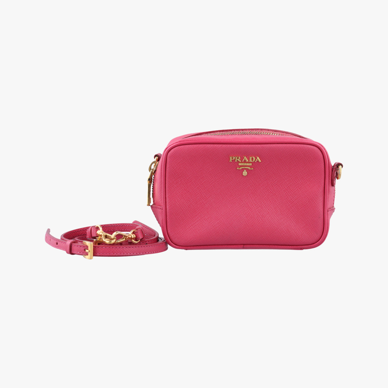 VITELLO PHENIX Messenger Camera Rose SAFFIANO Leather 31/M 224