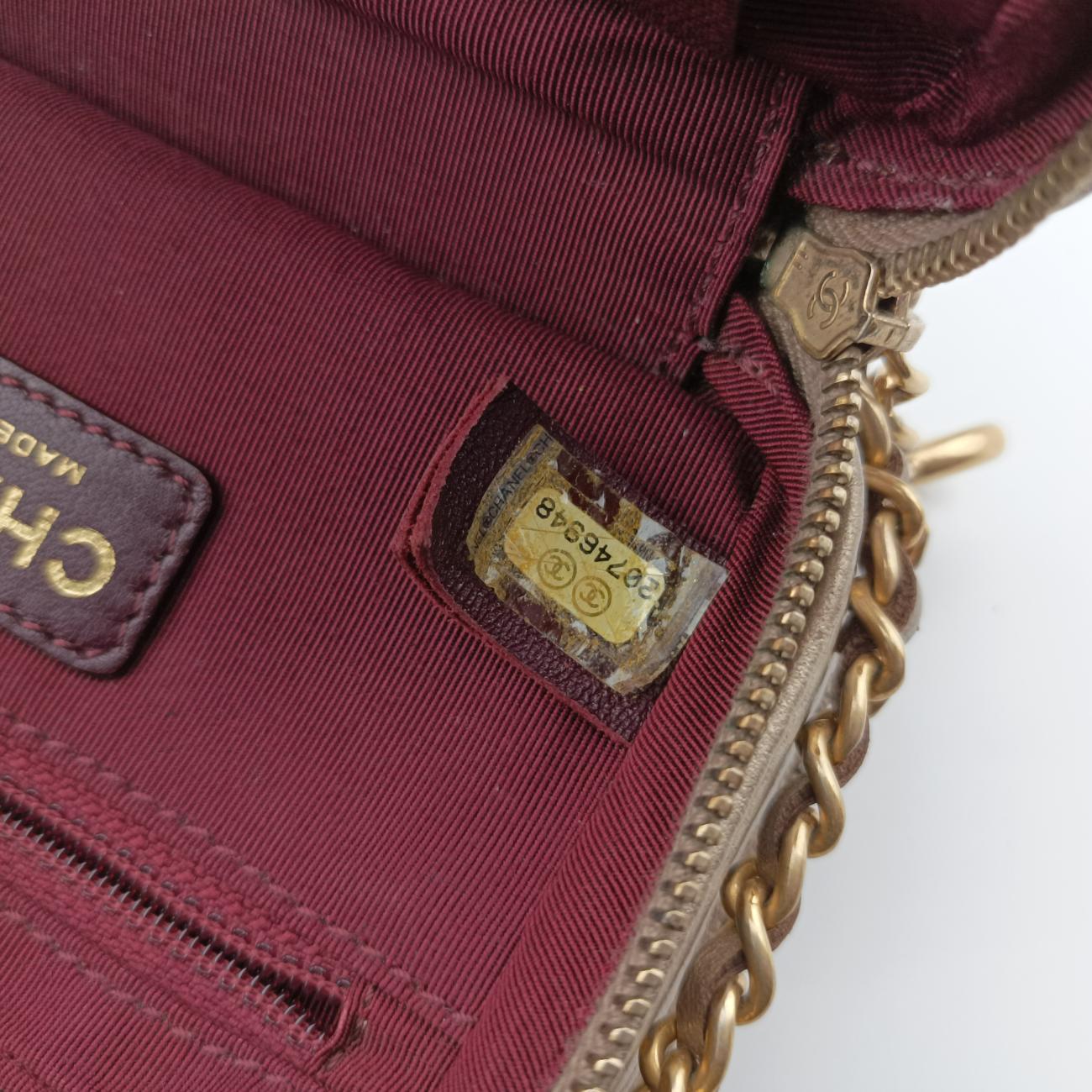 Secondhand Chanel Coco Boy Camera Case Golden caviar skin A92654 shoulderbag | stylenewstar