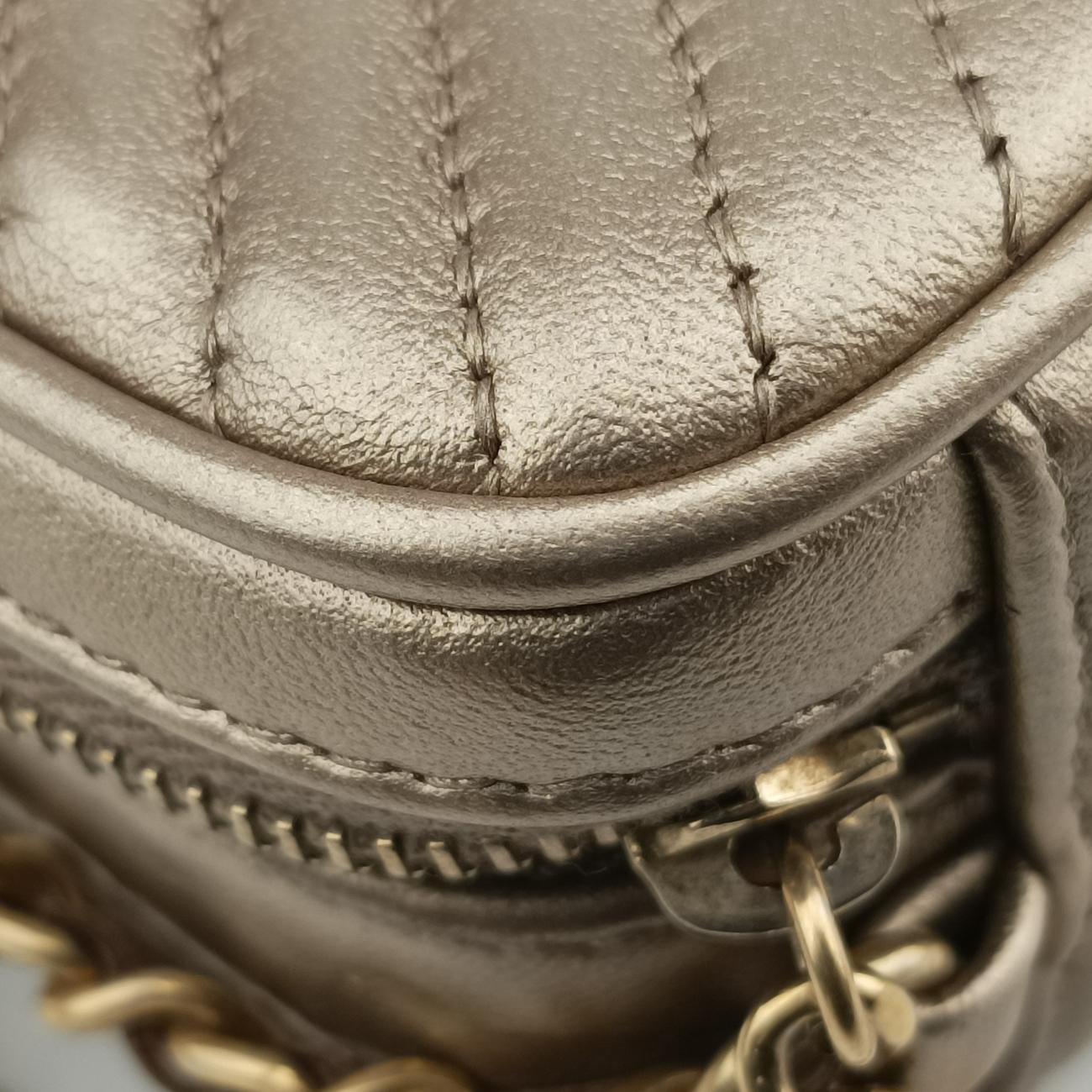 Secondhand Chanel Coco Boy Camera Case Golden caviar skin A92654 shoulderbag | stylenewstar