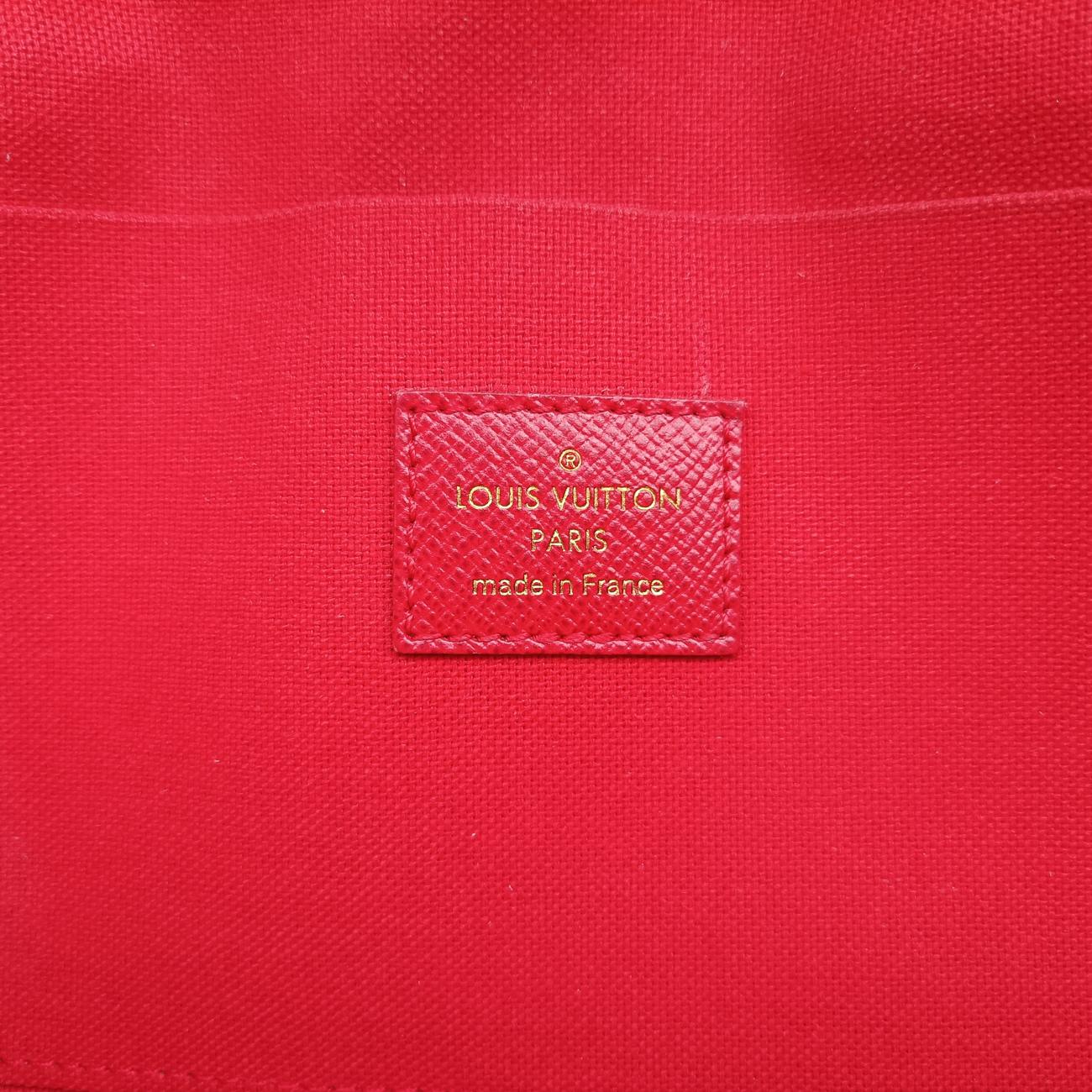 Pochette FéLICIE EBENE Damier Canvas ICチップ