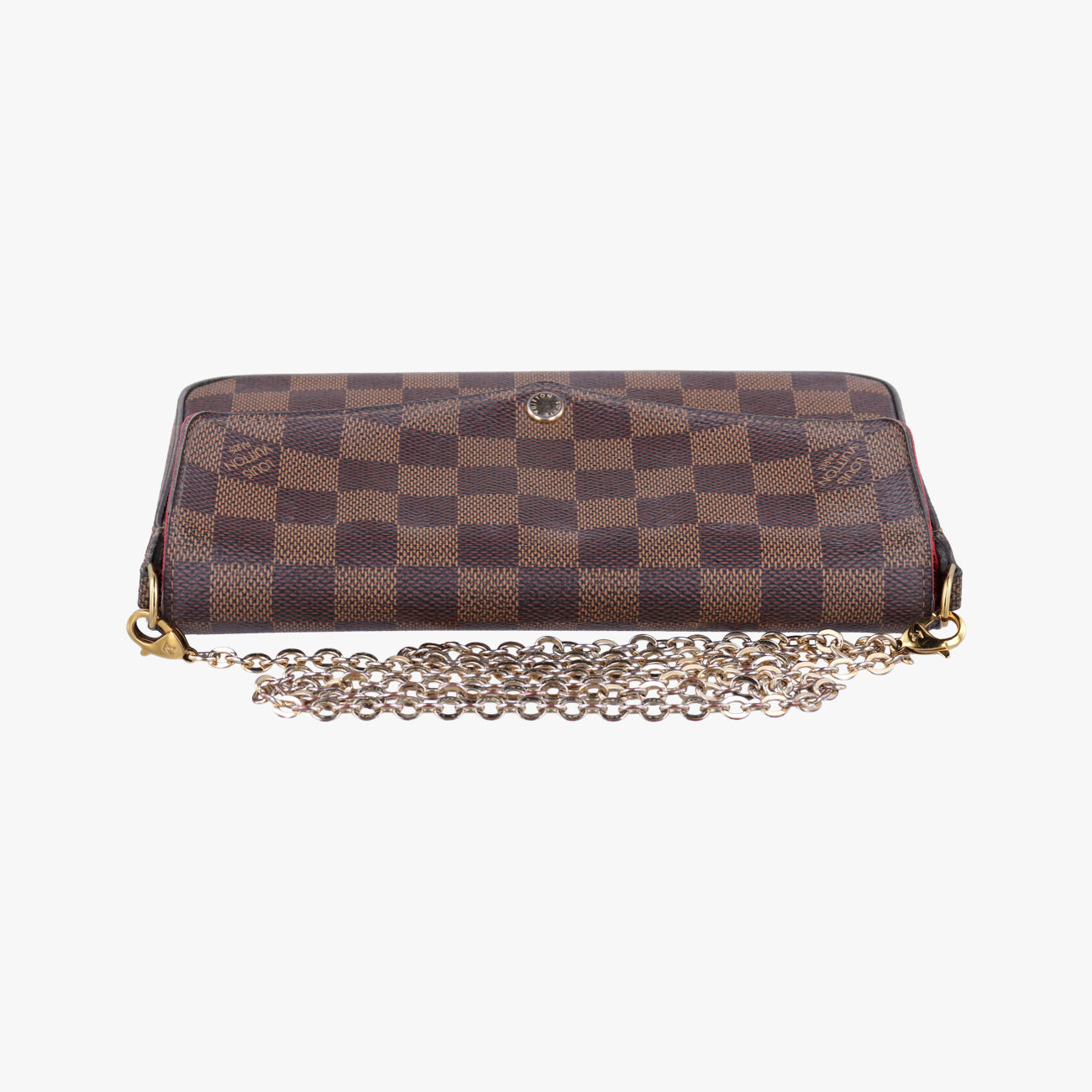 Pochette FéLICIE EBENE Damier Canvas ICチップ
