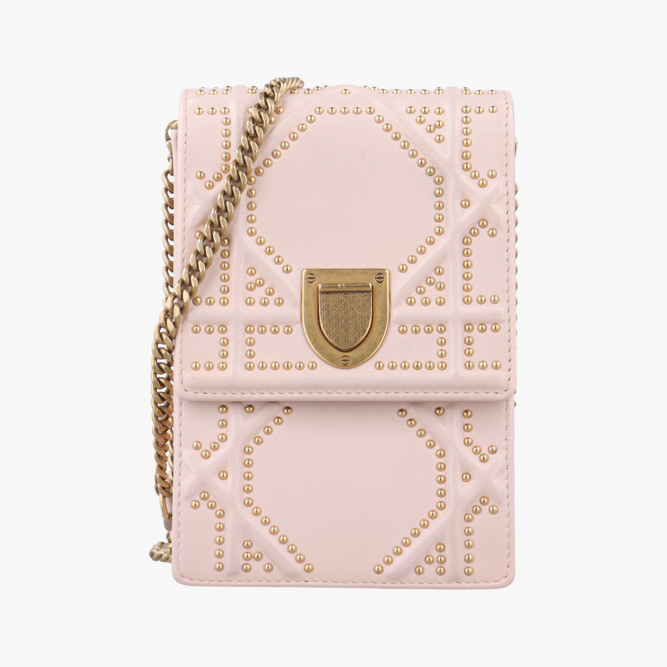 Pre-owned Christian Dior Diorama Pink Leather  shoulderbag | stylenewstar