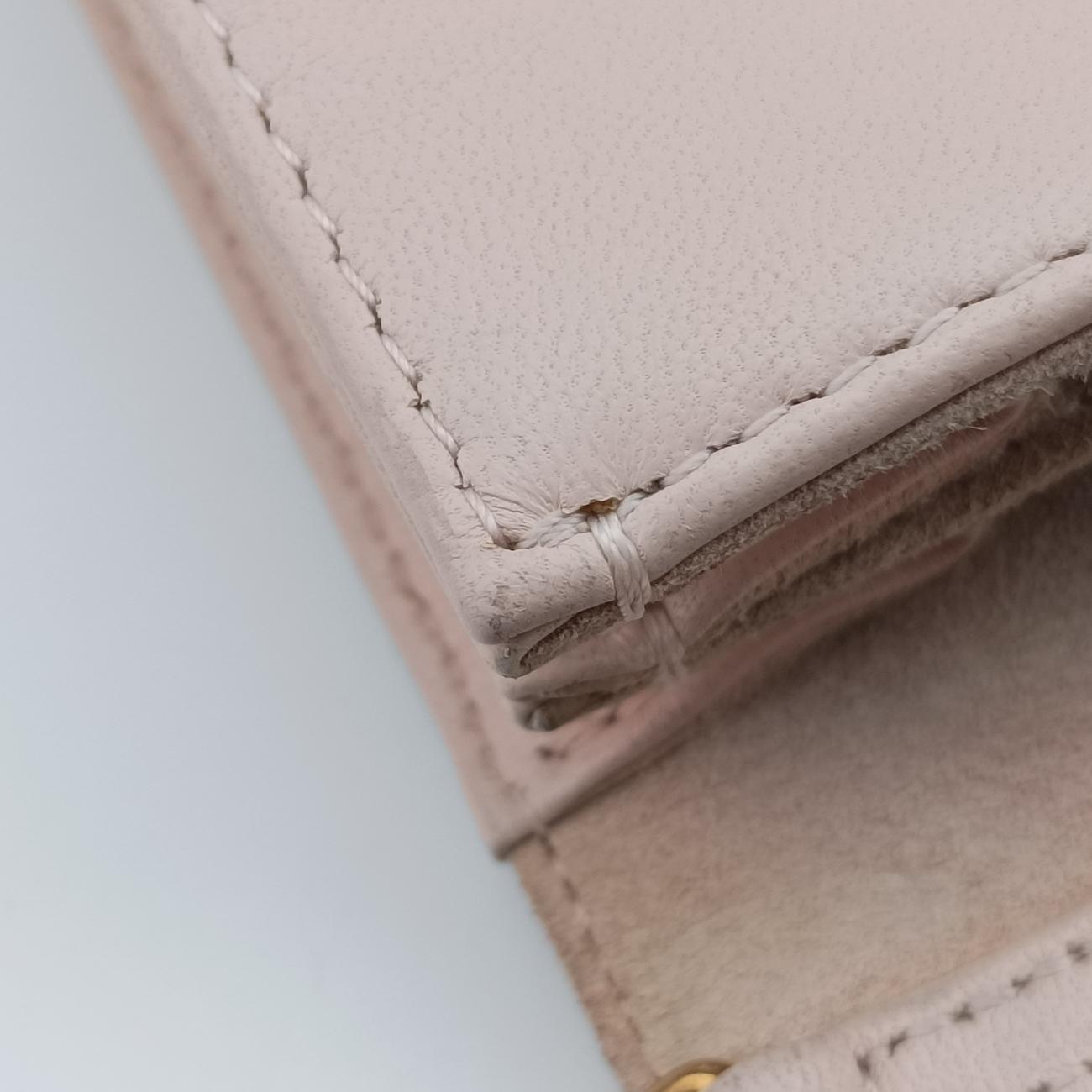 Pre-owned Christian Dior Diorama Pink Leather  shoulderbag | stylenewstar