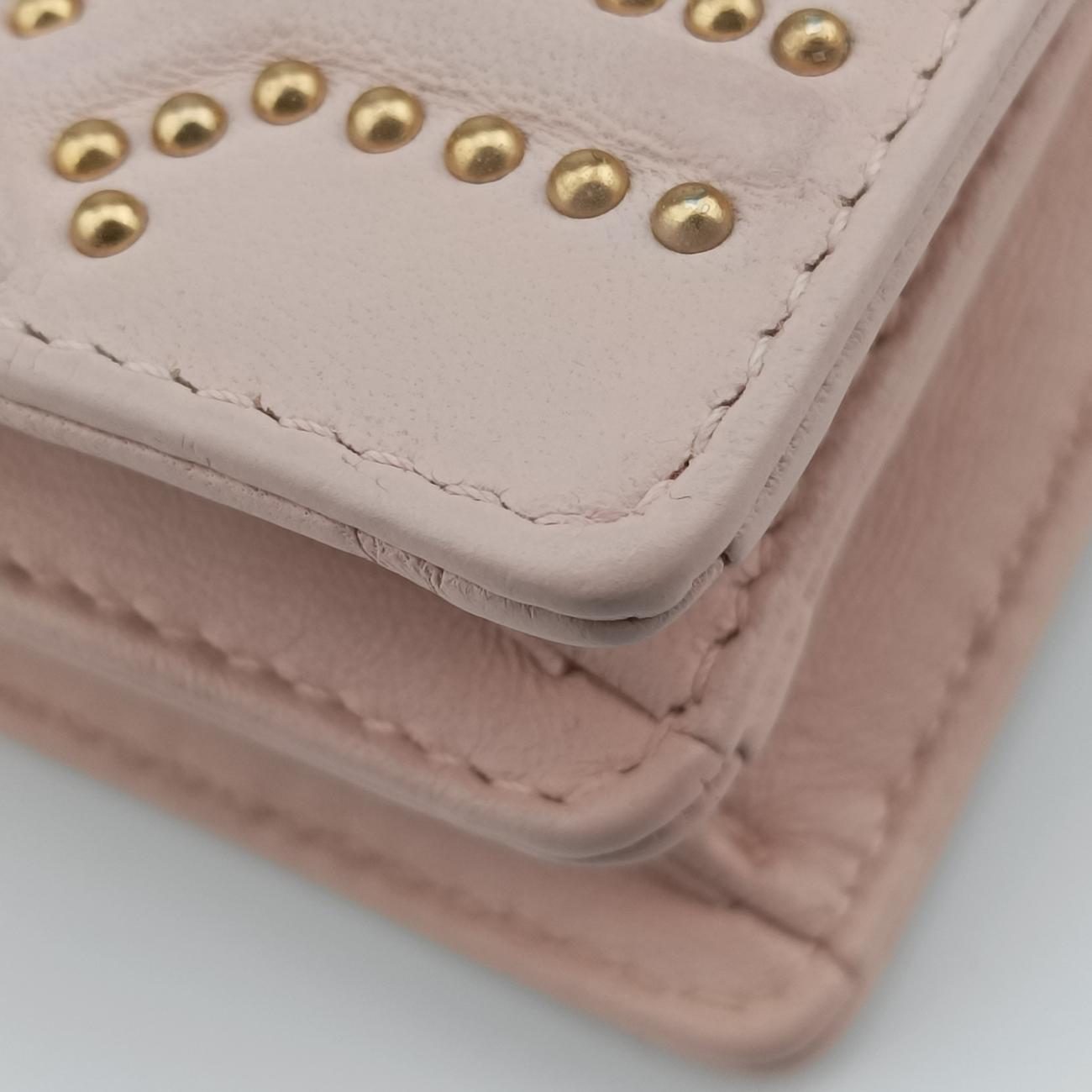 Pre-owned Christian Dior Diorama Pink Leather  shoulderbag | stylenewstar