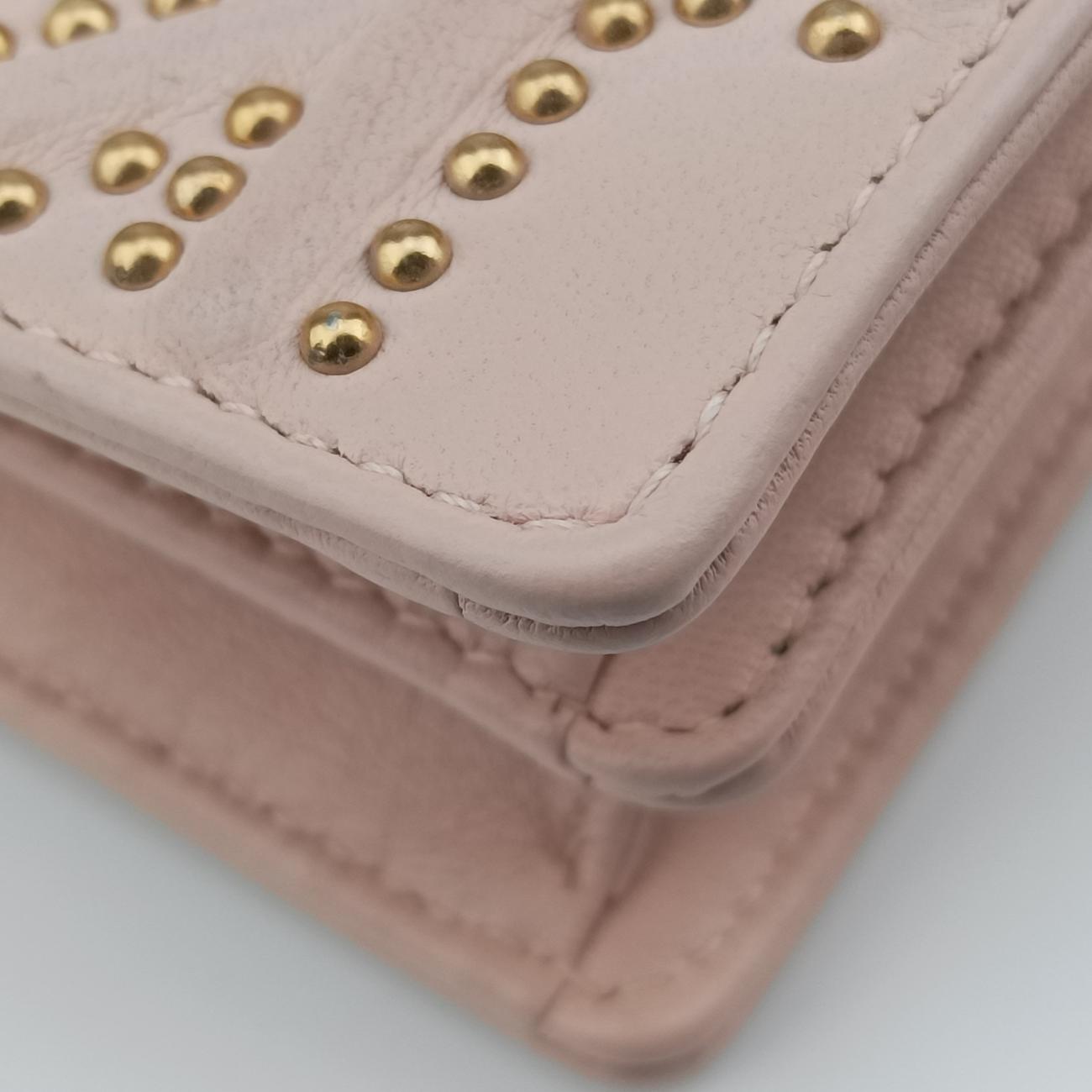 Pre-owned Christian Dior Diorama Pink Leather  shoulderbag | stylenewstar