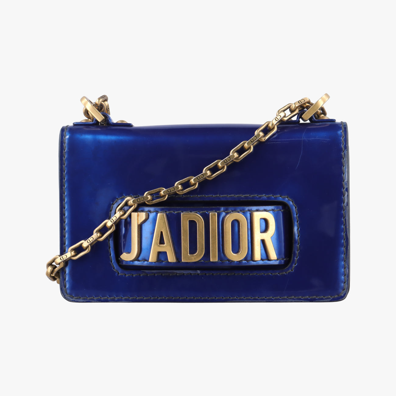 Pre-owned Christian Dior J'adior Navy Patent  shoulderbag | stylenewstar