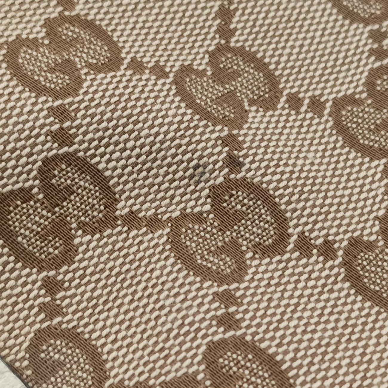 Pre-owned Gucci HORSEBIT 1955 beige×white canvas x leather 621144 shoulderbag | stylenewstar