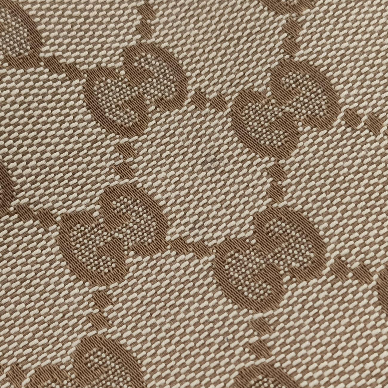 Pre-owned Gucci HORSEBIT 1955 beige×white canvas x leather 621144 shoulderbag | stylenewstar