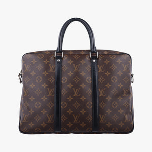 Monogram Macassar Porte Documents Voyage brown Monogram Canvas GI2176