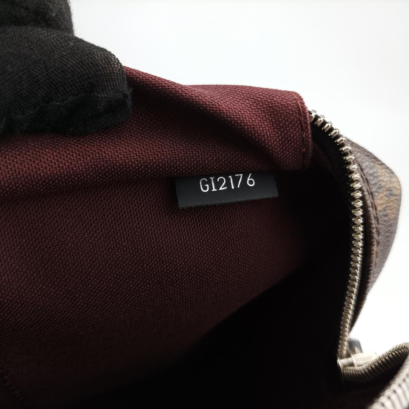 Monogram Macassar Porte Documents Voyage brown Monogram Canvas GI2176