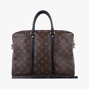 Monogram Macassar Porte Documents Voyage brown Monogram Canvas GI2176