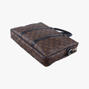 Monogram Macassar Porte Documents Voyage brown Monogram Canvas GI2176