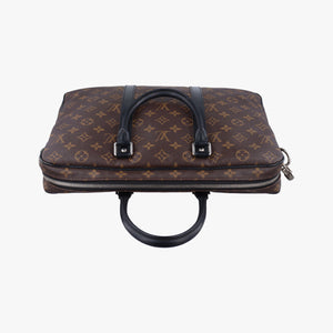 Monogram Macassar Porte Documents Voyage brown Monogram Canvas GI2176