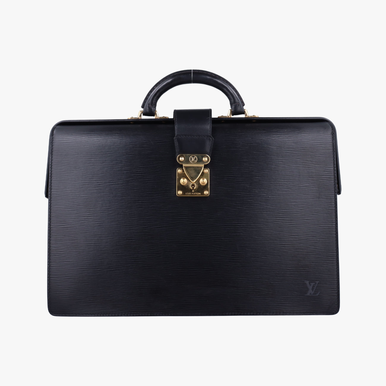 Pre-owned Louis Vuitton Servite Fermoir Noir Epi M54352 handbag | stylenewstar