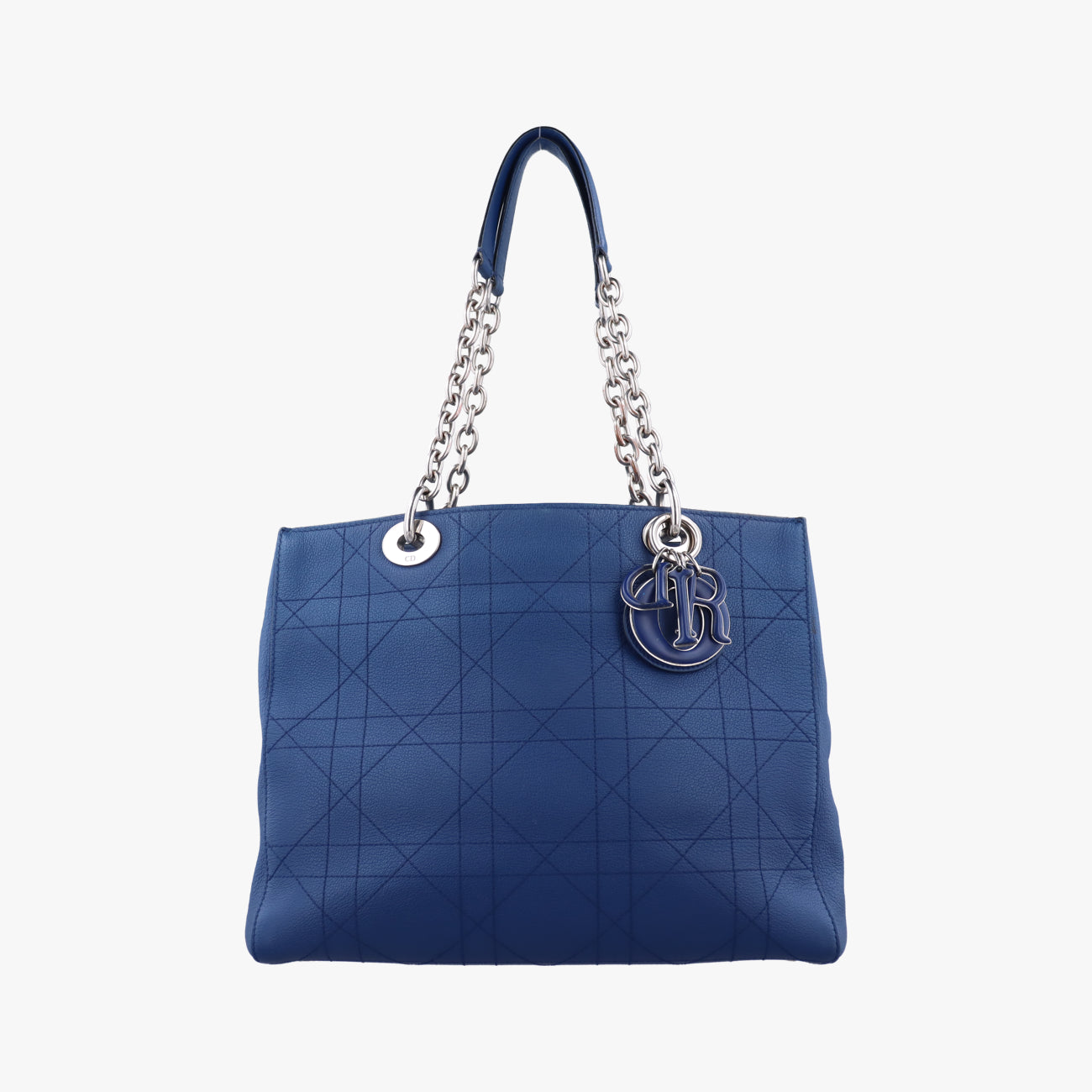 Medium Cannage Grained Blue Leather 01-RU-0166