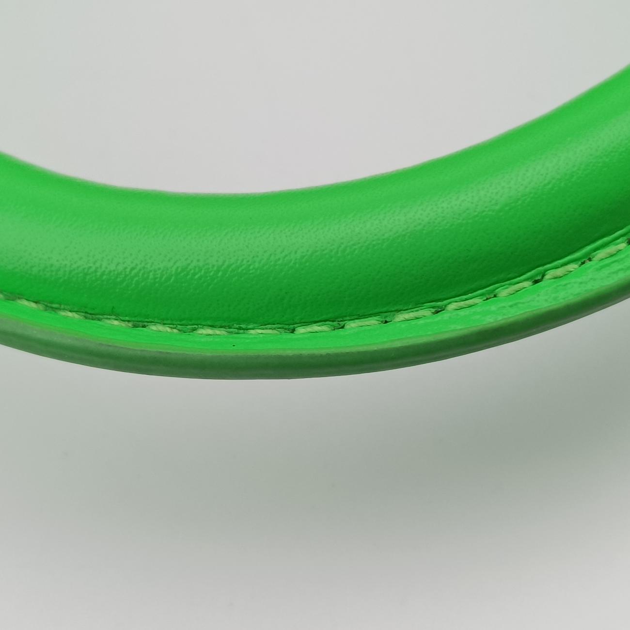 Pre-owned Balenciaga Hourglass Green×Black Leather  shoulderbag | stylenewstar