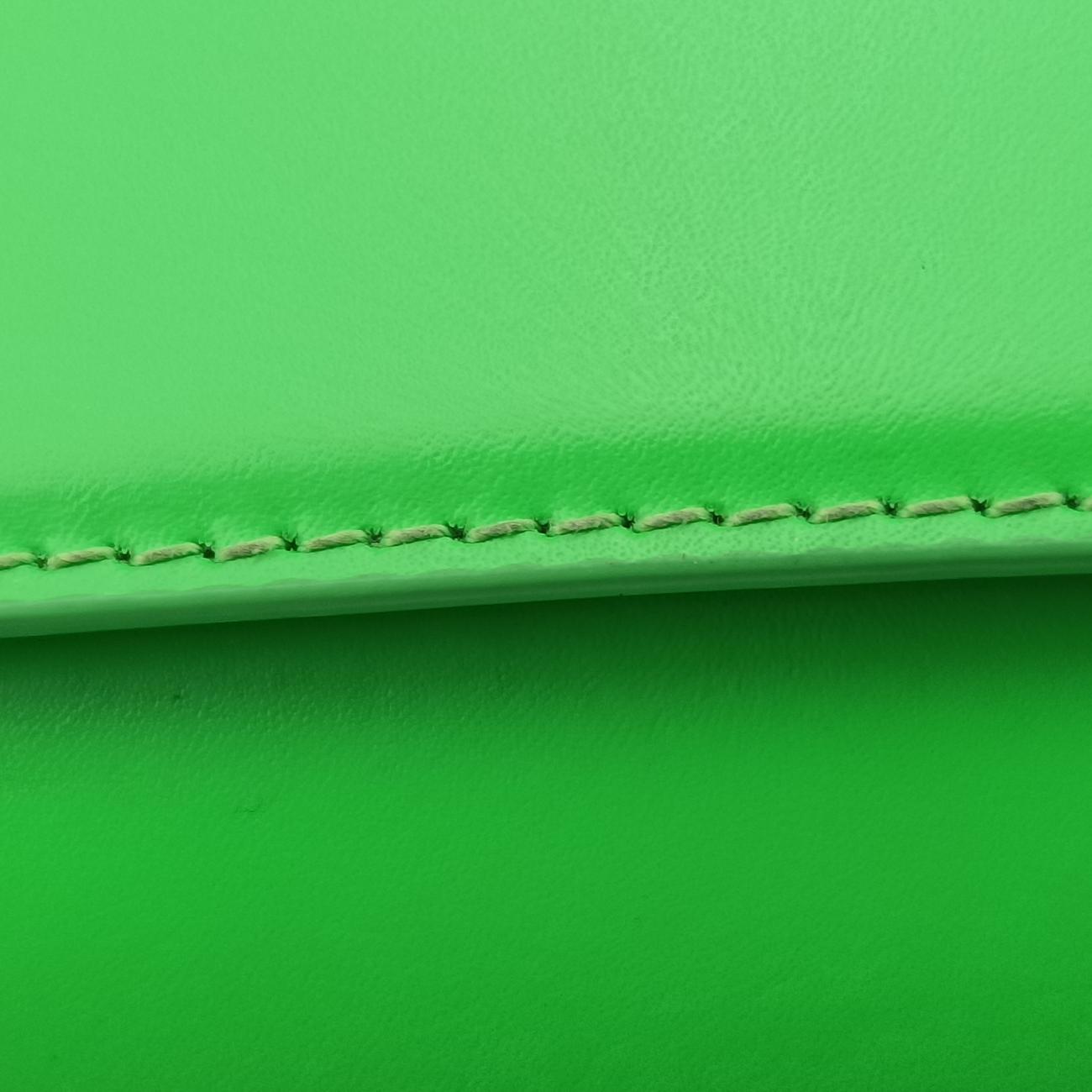 Pre-owned Balenciaga Hourglass Green×Black Leather  shoulderbag | stylenewstar